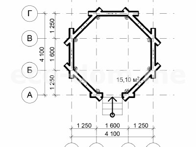 Проект беседки 5х5 №06