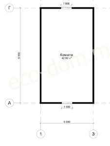 Проект дома из бруса № ДБ-137
