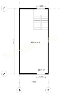 Проект дома из бруса № ДБ-139