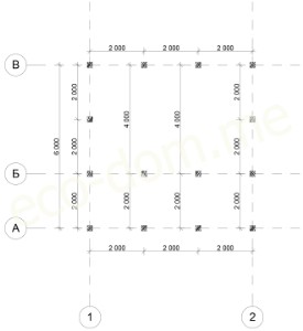 Проект дома из бруса № ДБ-141