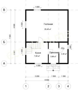Проект дома из бруса № 142