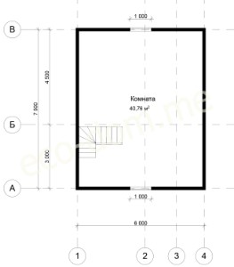 Проект дома из бруса № 142