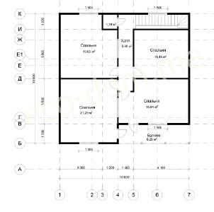 Проект дома из бруса № 144