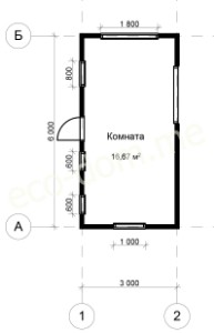 Проект дома из бруса № 148