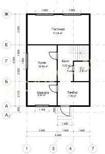 Проект дома из бруса № 149