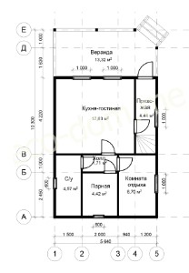 Проект дома из бруса № 154