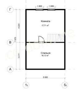 Проект дома из бруса № 154