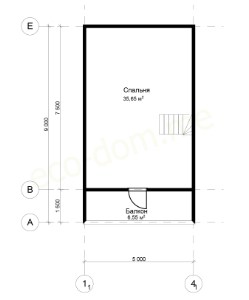 Проект дома из бруса № 156