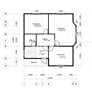 Проект дома из бруса № 161