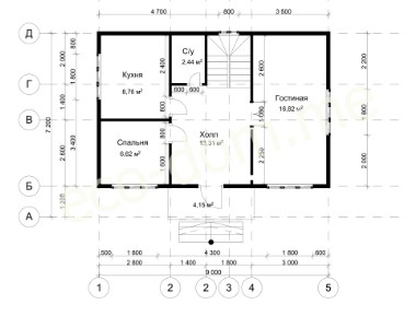 Проект дома из бруса № 167