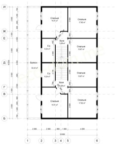Проект дома из бруса № 176