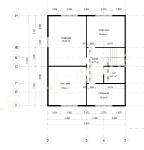 Проект дома из бруса № 179