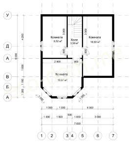 Проект дома из бруса № 182