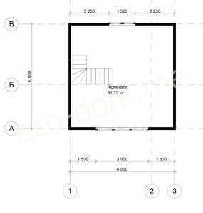 Проект дома из бруса № 184