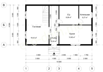 Проект дома из бруса № 185