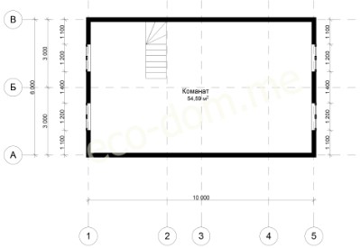 Проект дома из бруса № 185