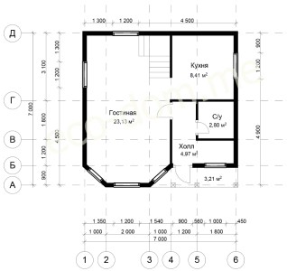 Проект дома № ДБ-102