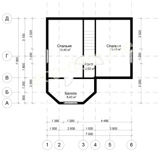 Проект дома № ДБ-102