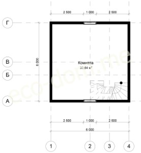 Проект дома из бруса № 191