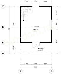 Проект дома из бруса № 193