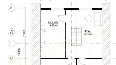 Проект дома из бруса № 197