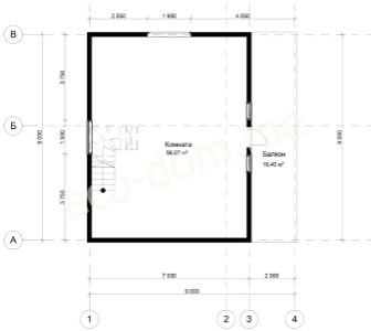 Проект дома из бруса № 194