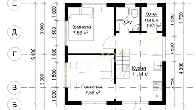 Дом из бруса № ДБ-198