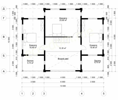 Проект дома из клееного бруса под ключ ДиКБ-12