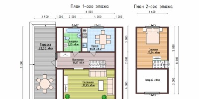 А фрейм дом-шалаш 6х6 м № 13