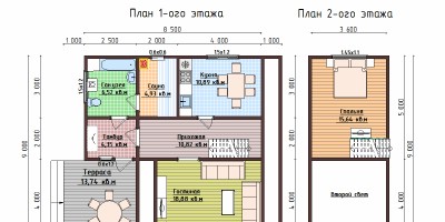 А фрейм дом-шалаш 6х6 м № 14