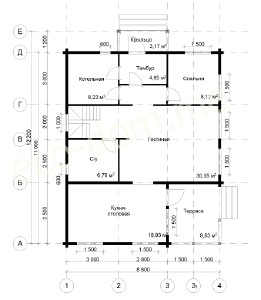 Проект элитного дома из бруса 12х9 № ЭД-100
