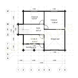 Проект элитного дома 8,5х9 № ЭД-102
