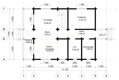 Проект дома № ДиОБ-81