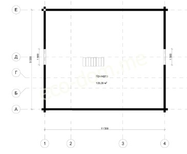 Проект элитного дома 12х11 № ЭД-107
