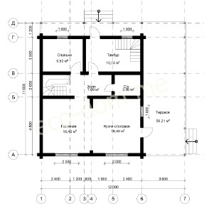 Проект элитного дома 11х12 № ЭД-111