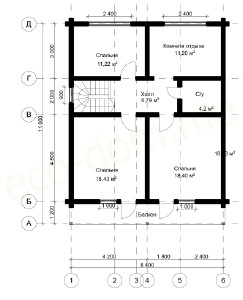 Проект элитного дома 11х12 № ЭД-112