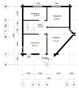 Проект элитного дома 8х9 № ЭД-113