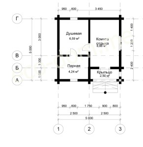 Проект элитного дома 5х5 № ЭД-115