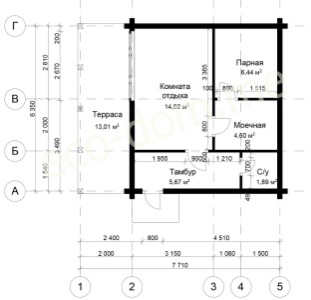 Проект элитного дома 5х5 № ЭД-117