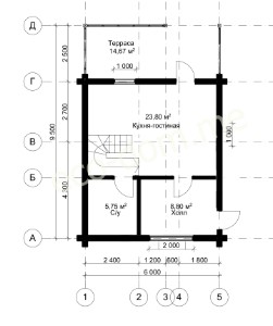 Проект элитного дома 10х6 № ЭД-118