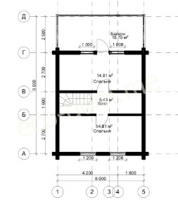 Проект элитного дома 10х6 № ЭД-118