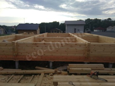 Строительство домов под усадку в Чайковском