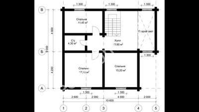 Проект дома из бруса 9х11 № ЭД-58