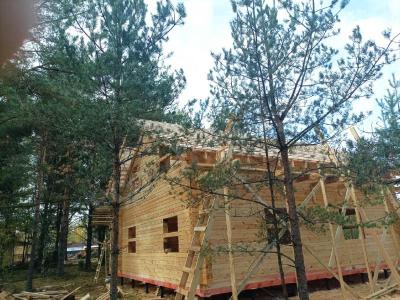 Дом из клееного бруса под ключ в Киришах