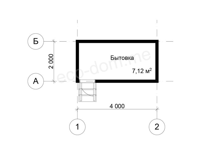 Бытовка 4х2 проект