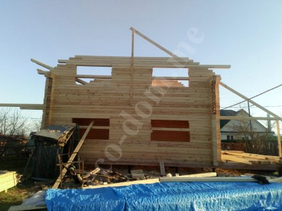 Строительство домов под усадку в Павлово